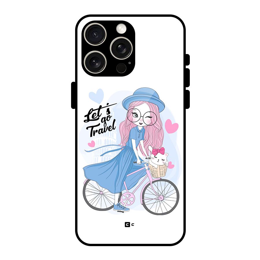 Lets Go Travel Glass Back Case for iPhone 15 Pro Max