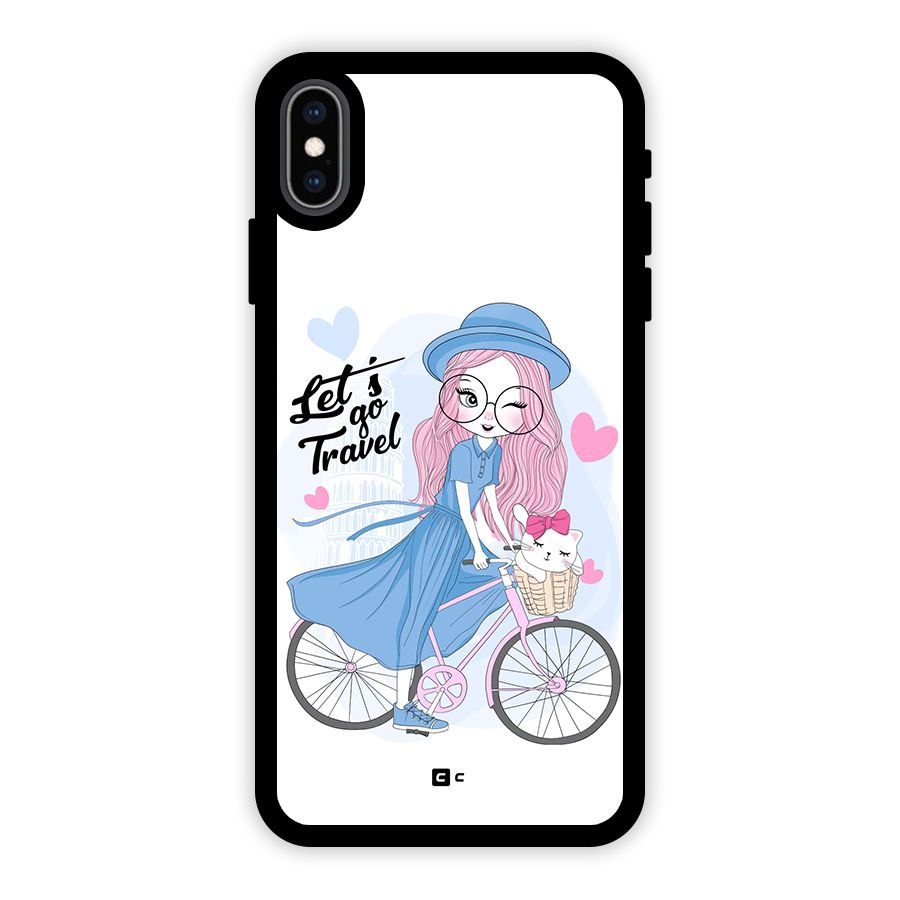 Lets Go Travel Glass Back Case for iPhone XS Max