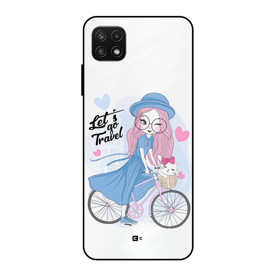 Lets Go Travel Metal Back Case for Galaxy A22 5G