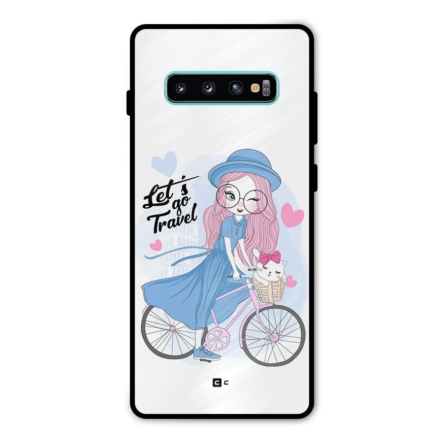 Lets Go Travel Metal Back Case for Galaxy S10 Plus