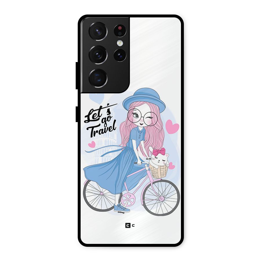 Lets Go Travel Metal Back Case for Galaxy S21 Ultra 5G