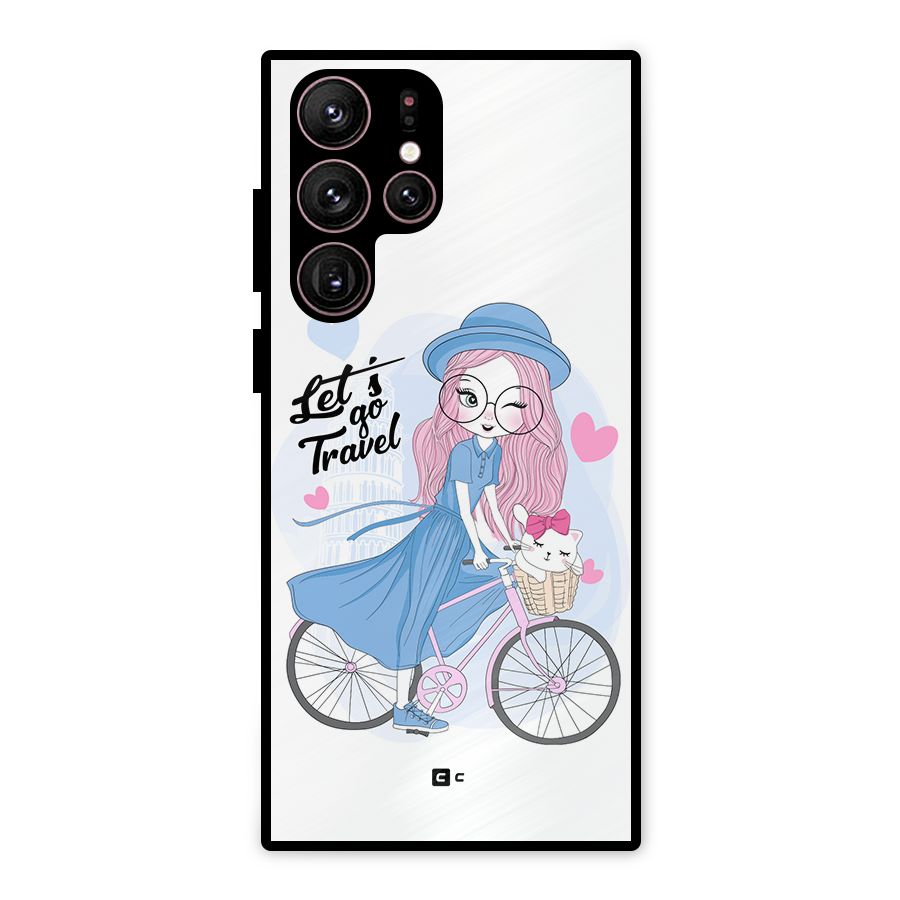 Lets Go Travel Metal Back Case for Galaxy S22 Ultra 5G