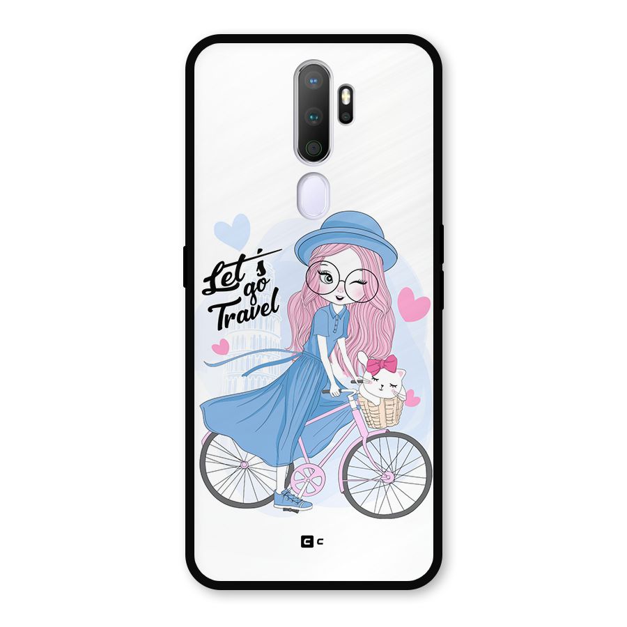 Lets Go Travel Metal Back Case for Oppo A5 (2020)
