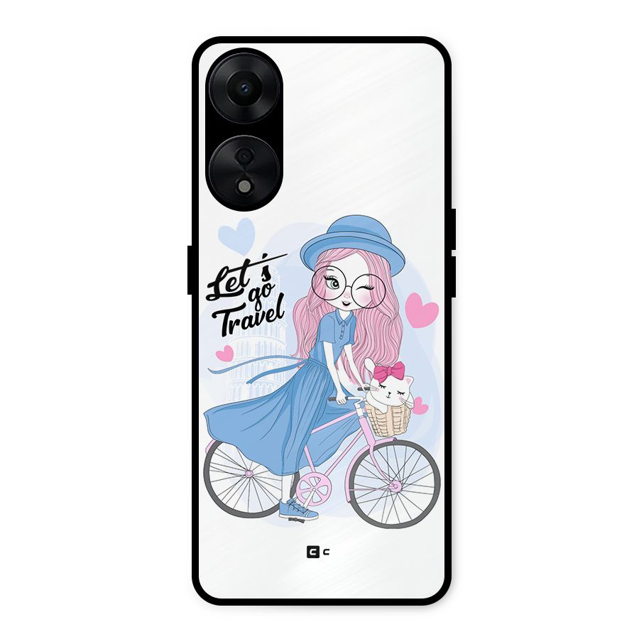 Lets Go Travel Metal Back Case for Oppo A78 5G