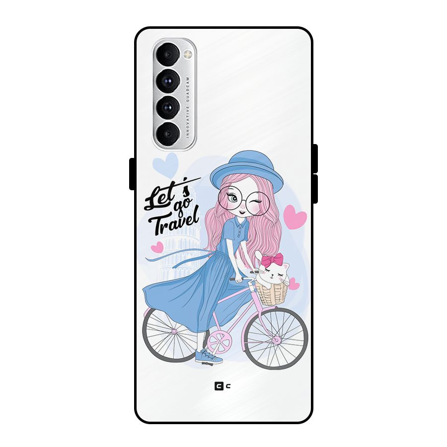 Lets Go Travel Metal Back Case for Oppo Reno4 Pro