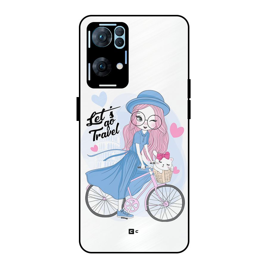 Lets Go Travel Metal Back Case for Oppo Reno7 Pro 5G