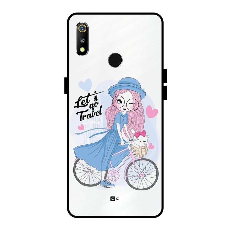 Lets Go Travel Metal Back Case for Realme 3i