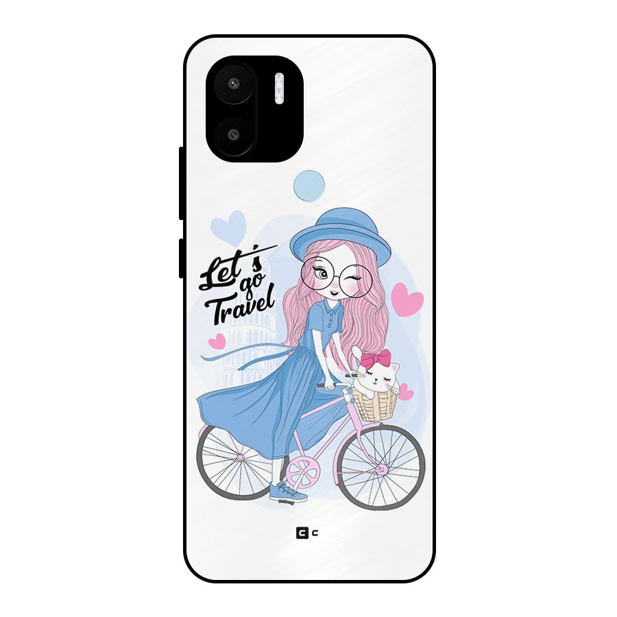 Lets Go Travel Metal Back Case for Redmi A2 Plus