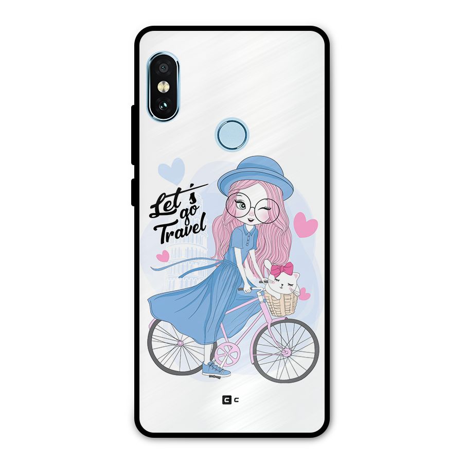 Lets Go Travel Metal Back Case for Redmi Note 5 Pro