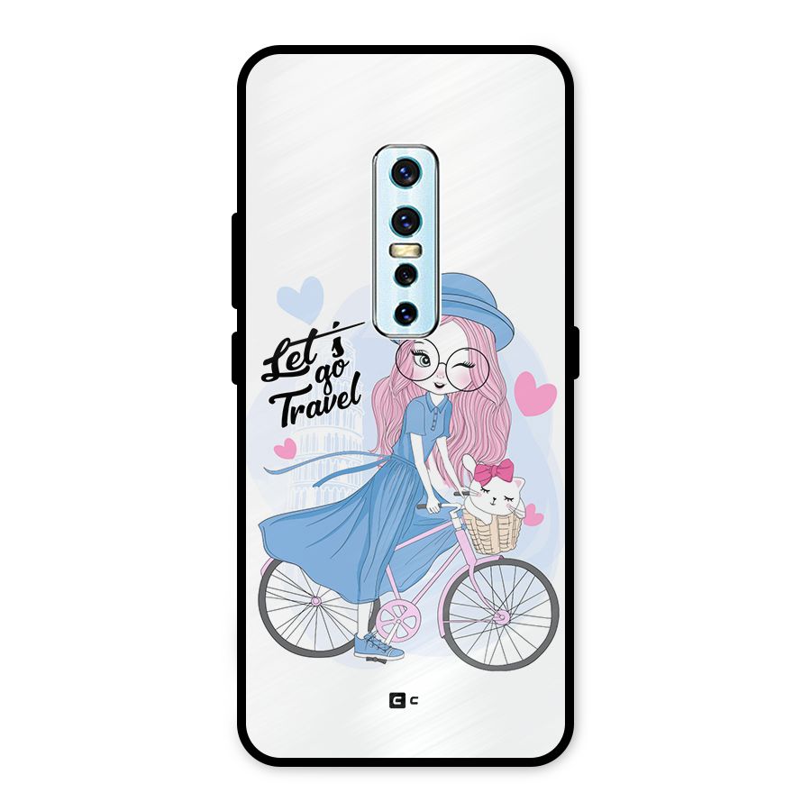 Lets Go Travel Metal Back Case for Vivo V17 Pro