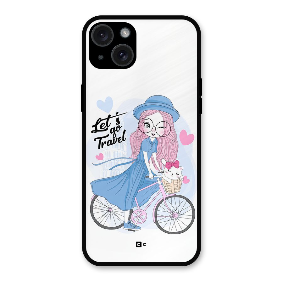 Lets Go Travel Metal Back Case for iPhone 15 Plus