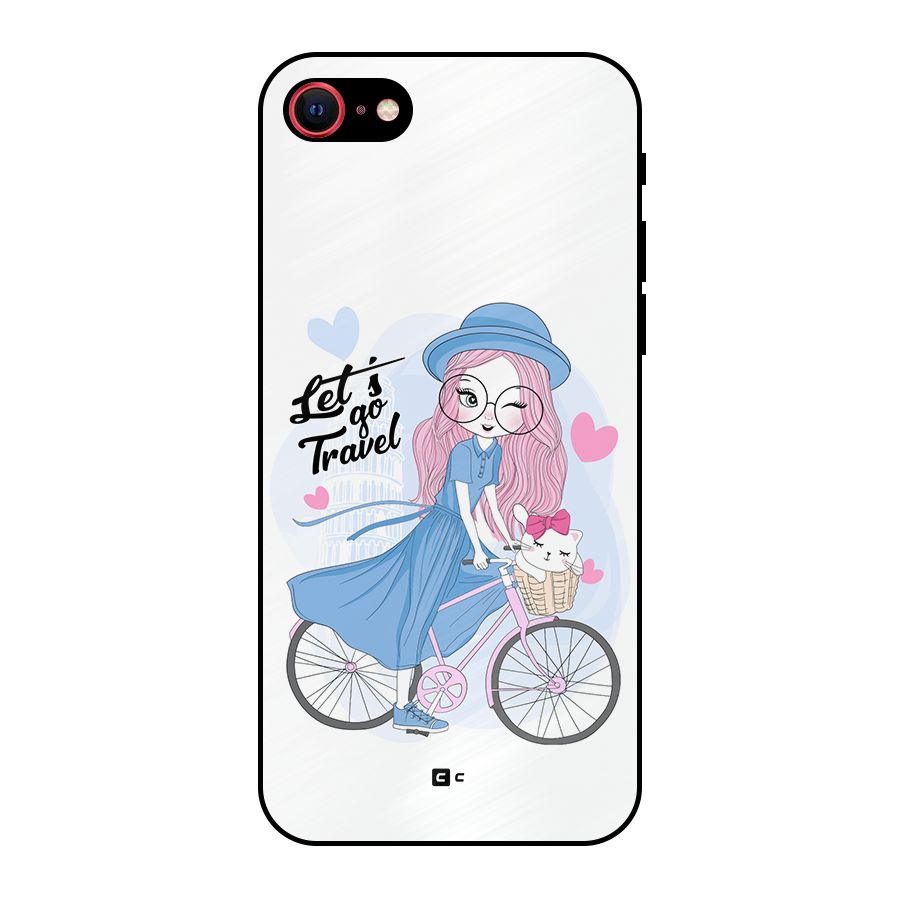 Lets Go Travel Metal Back Case for iPhone 8