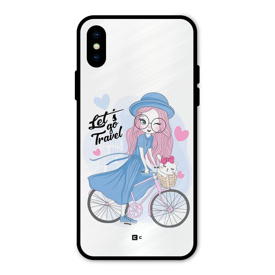 Lets Go Travel Metal Back Case for iPhone XS