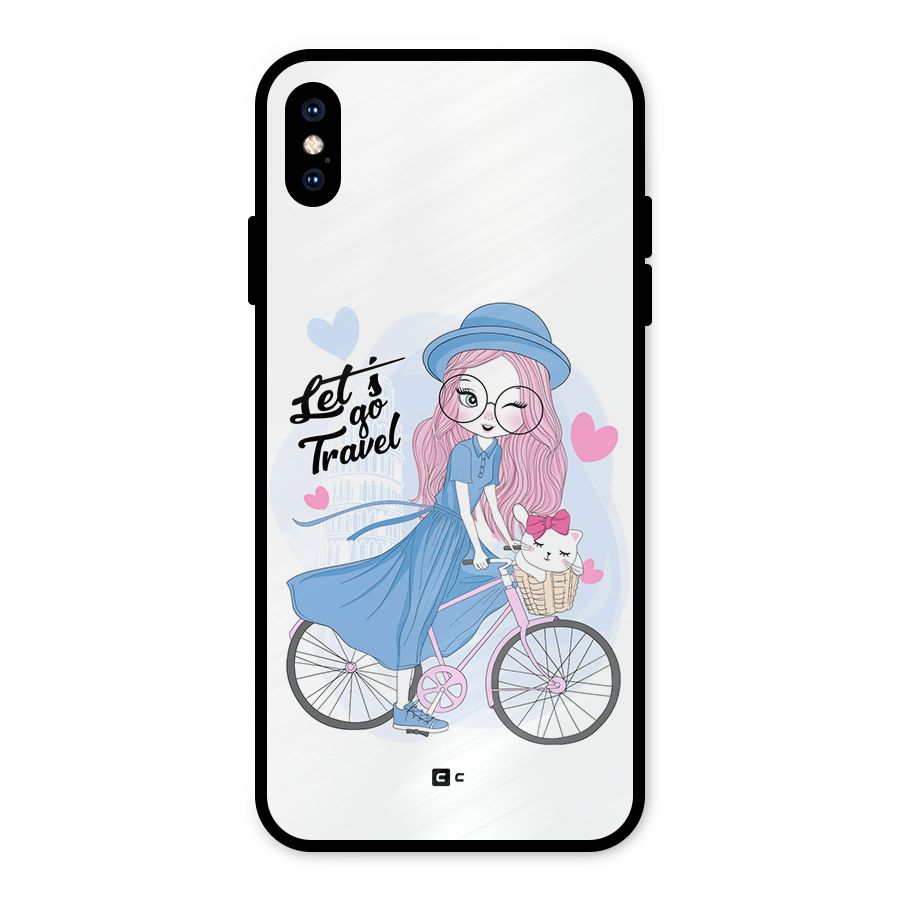 Lets Go Travel Metal Back Case for iPhone XS Max