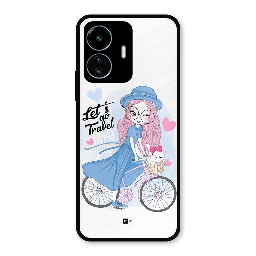 Lets Go Travel Metal Back Case for vivo iQOO Z6 Lite 5G