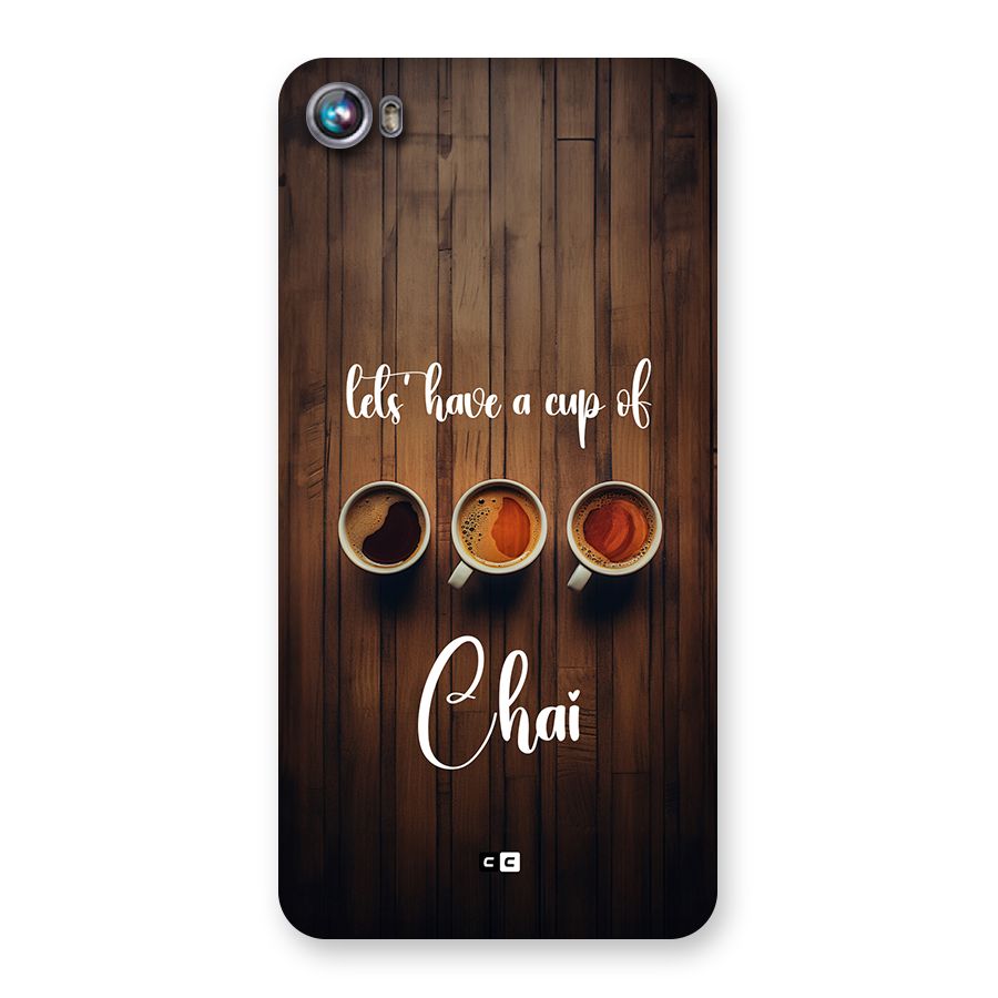 Lets Have A Cup Of Chai Back Case for Canvas Fire 4 (A107)
