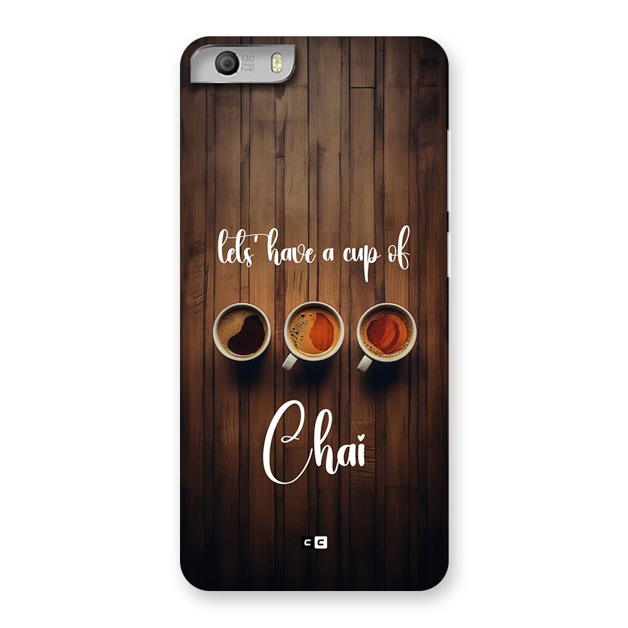 Lets Have A Cup Of Chai Back Case for Canvas Knight 2