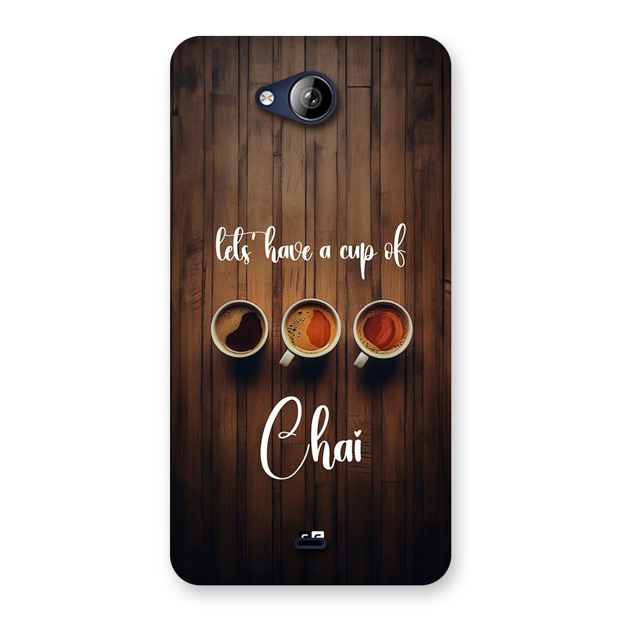 Lets Have A Cup Of Chai Back Case for Canvas Play Q355