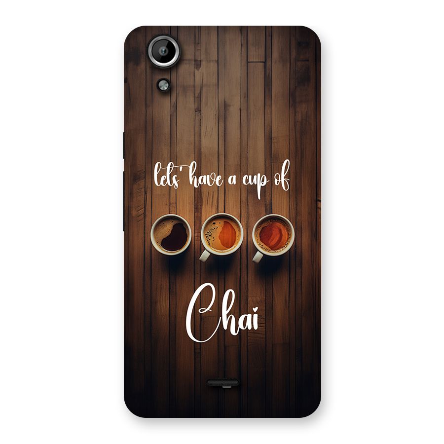Lets Have A Cup Of Chai Back Case for Canvas Selfie Lens Q345