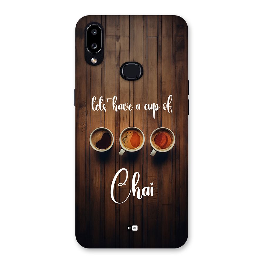 Lets Have A Cup Of Chai Back Case for Galaxy A10s