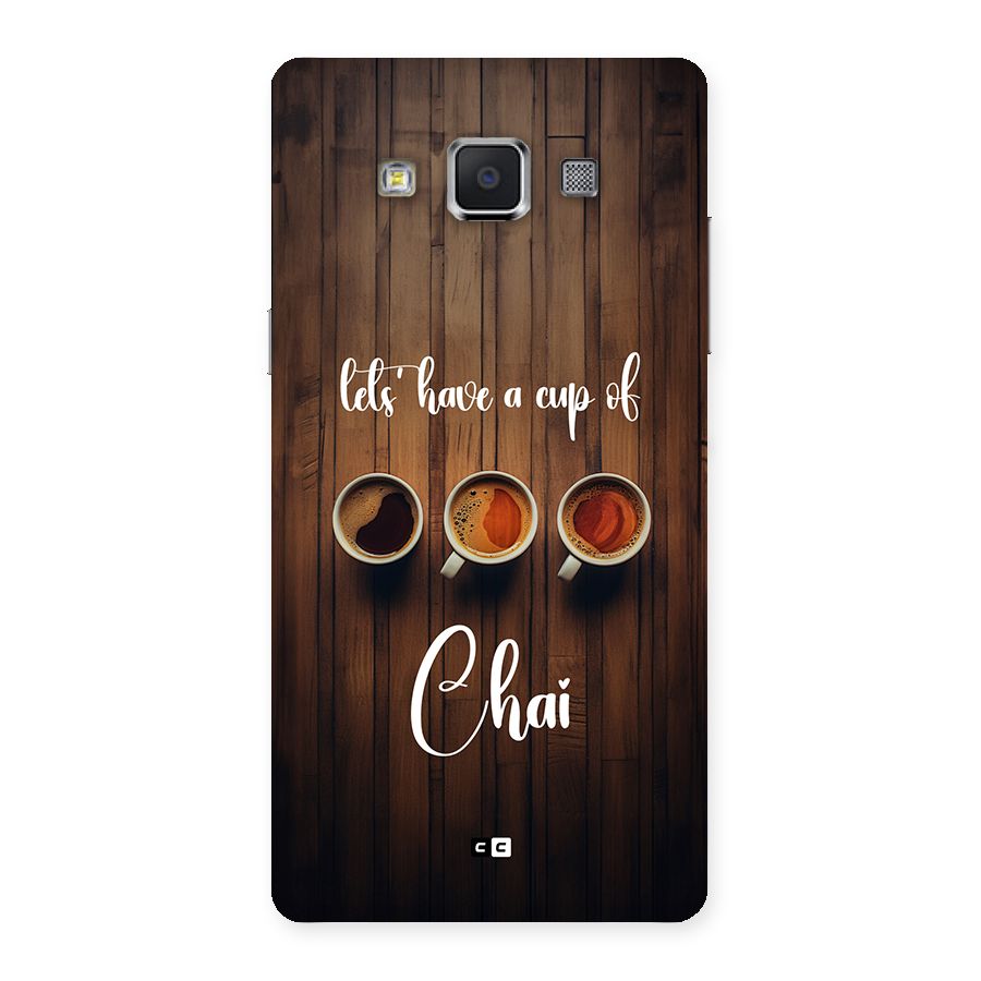 Lets Have A Cup Of Chai Back Case for Galaxy A5