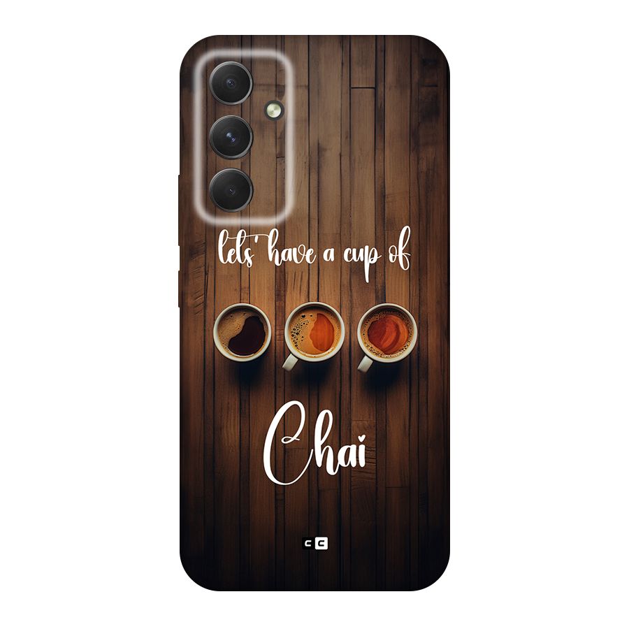 Lets Have A Cup Of Chai Back Case for Galaxy A54