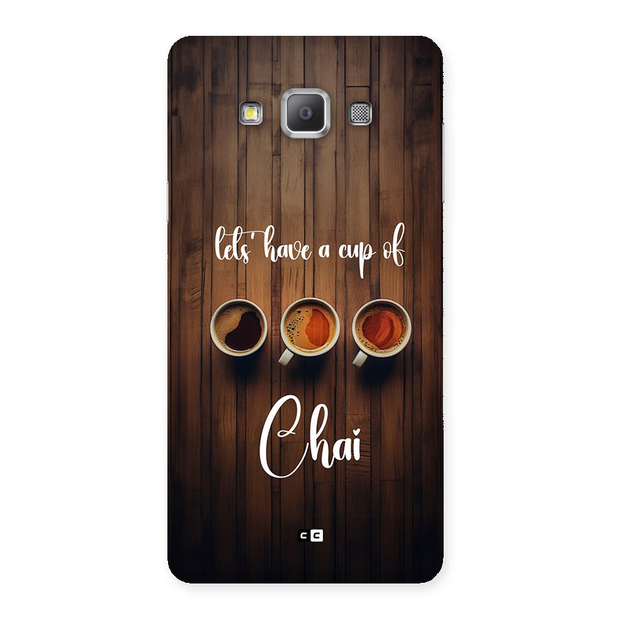 Lets Have A Cup Of Chai Back Case for Galaxy A7