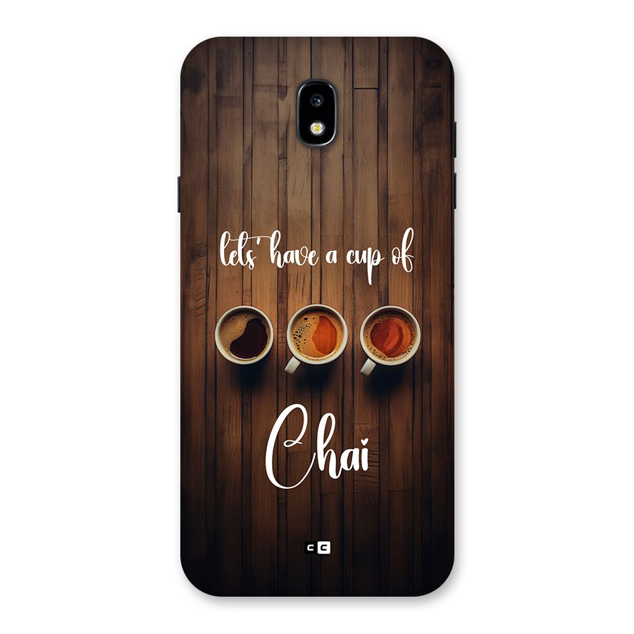 Lets Have A Cup Of Chai Back Case for Galaxy J7 Pro