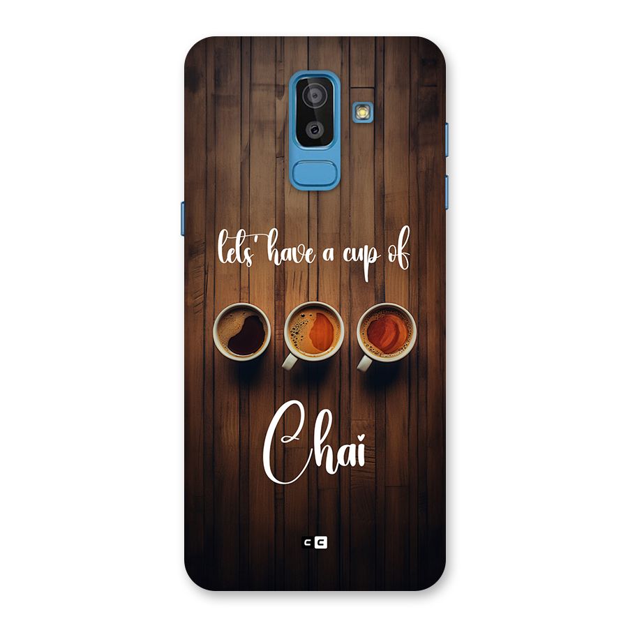Lets Have A Cup Of Chai Back Case for Galaxy J8