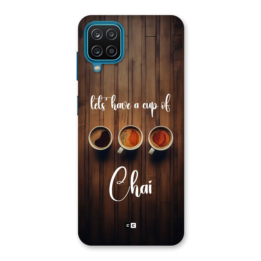 Lets Have A Cup Of Chai Back Case for Galaxy M12