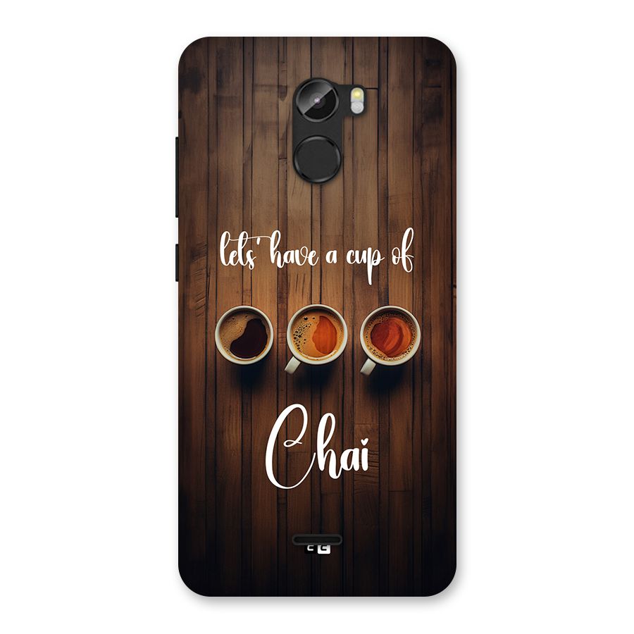 Lets Have A Cup Of Chai Back Case for Gionee X1