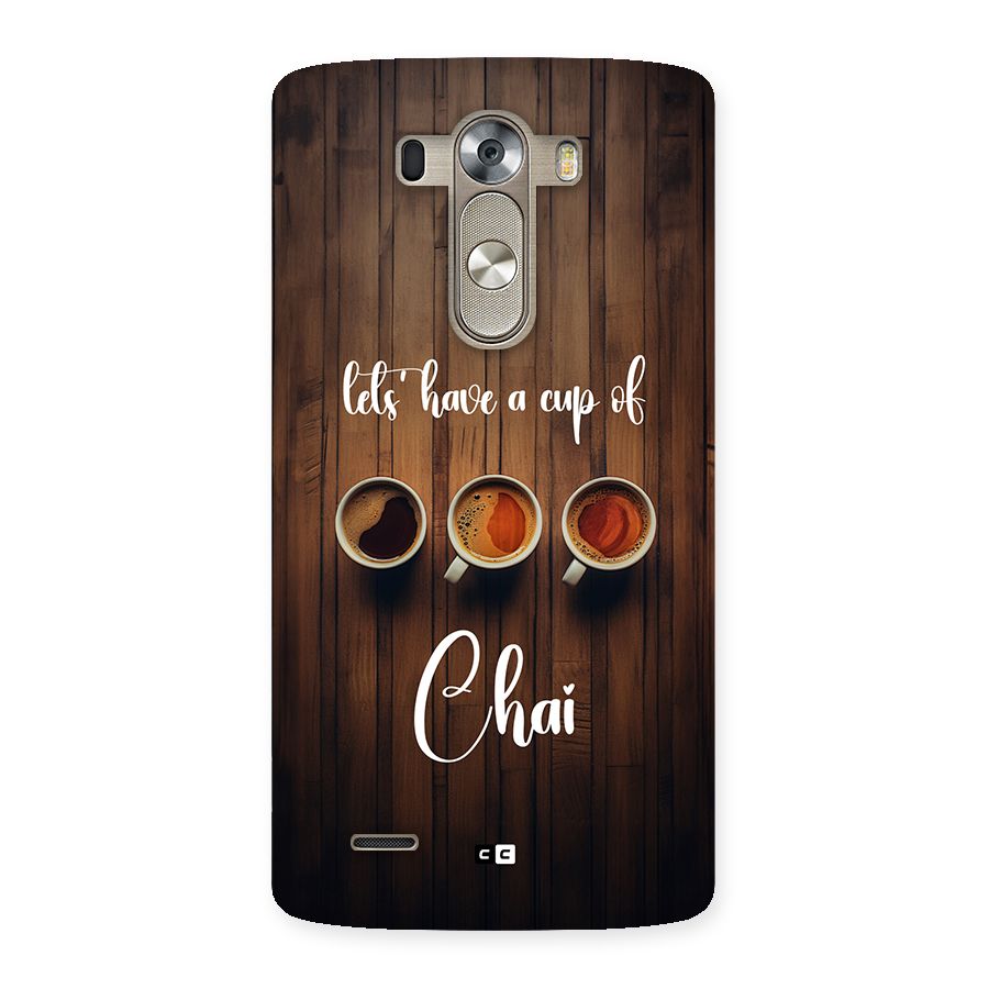 Lets Have A Cup Of Chai Back Case for LG G3