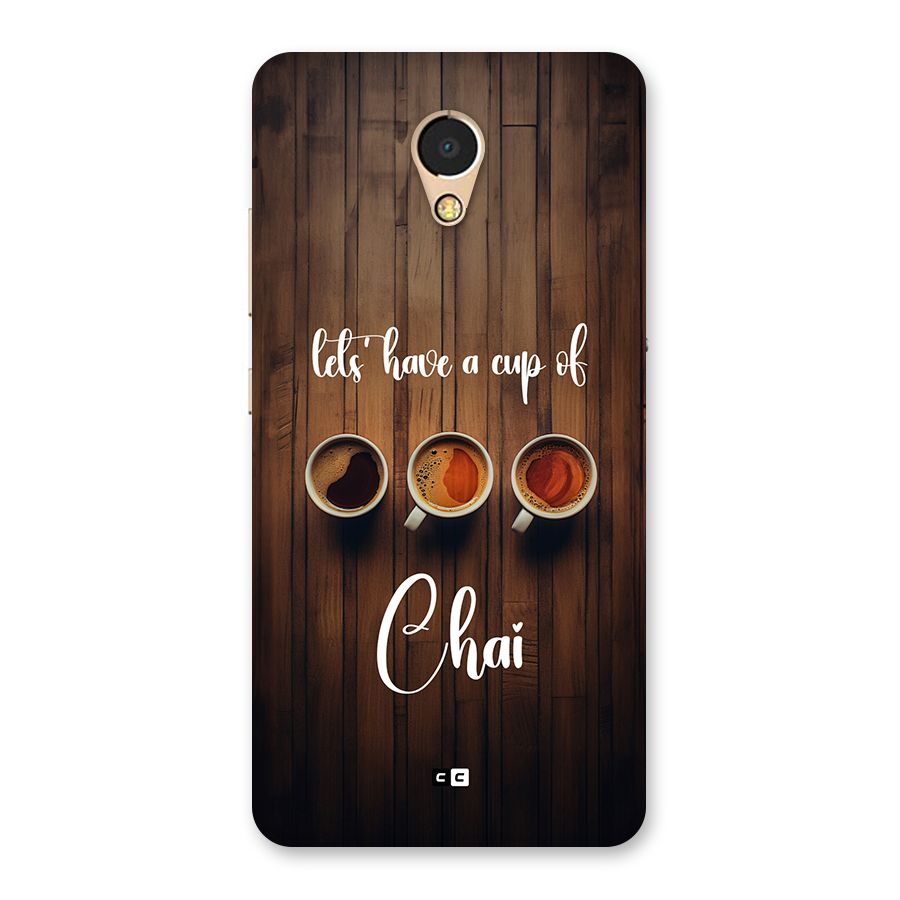 Lets Have A Cup Of Chai Back Case for Lenovo P2