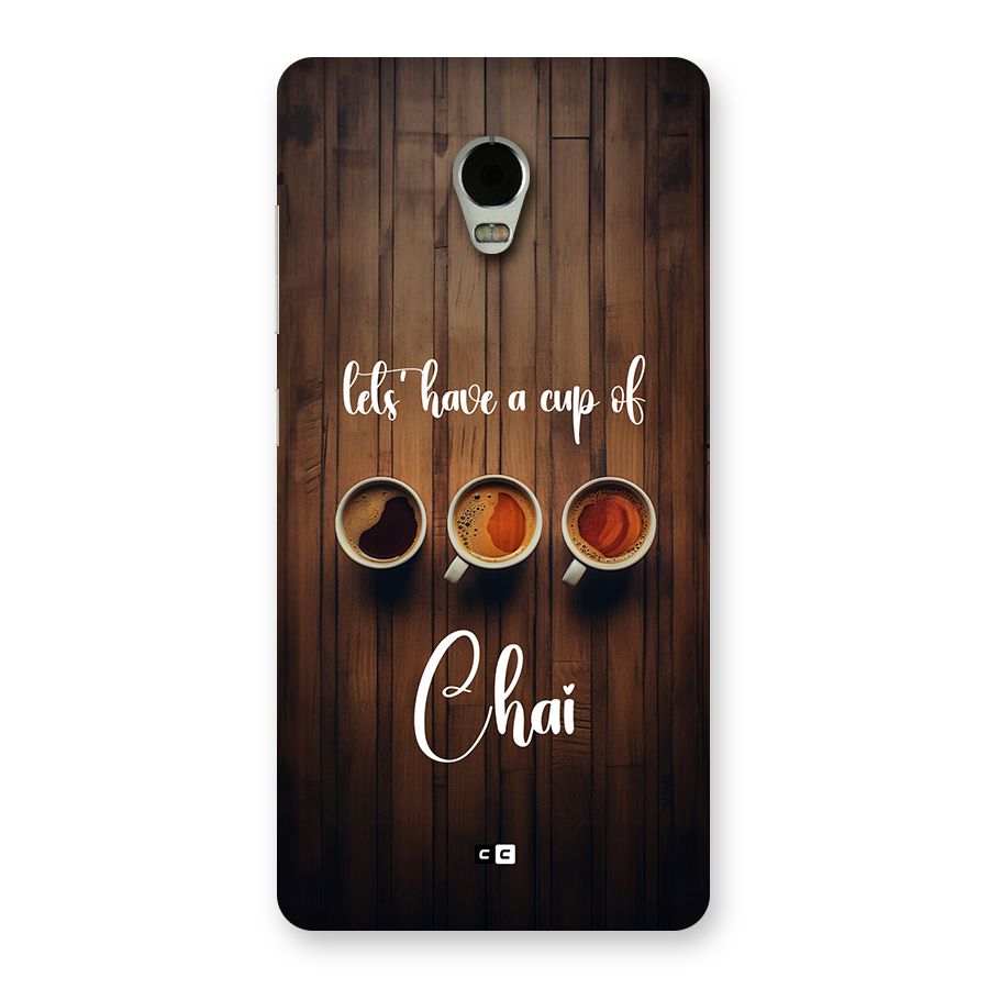 Lets Have A Cup Of Chai Back Case for Lenovo Vibe P1