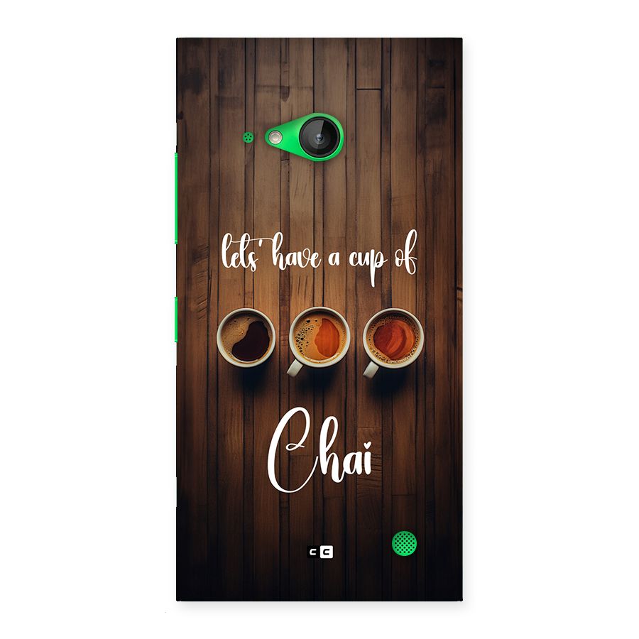 Lets Have A Cup Of Chai Back Case for Lumia 730