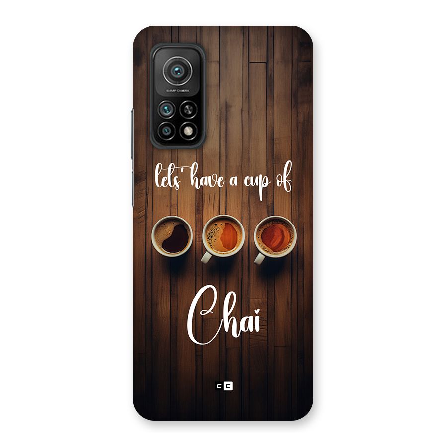 Lets Have A Cup Of Chai Back Case for Mi 10T Pro 5G