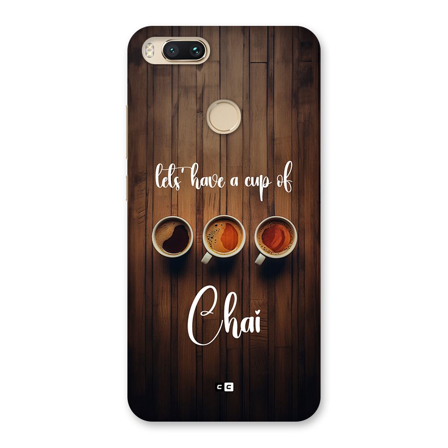 Lets Have A Cup Of Chai Back Case for Mi A1