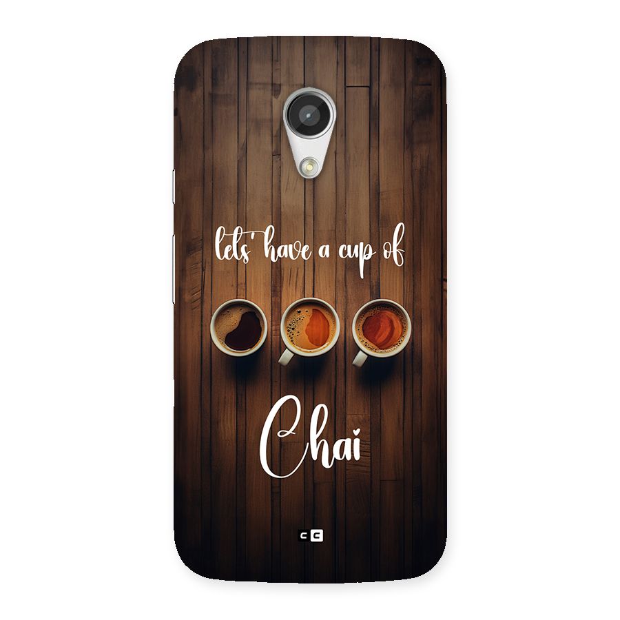 Lets Have A Cup Of Chai Back Case for Moto G 2nd Gen