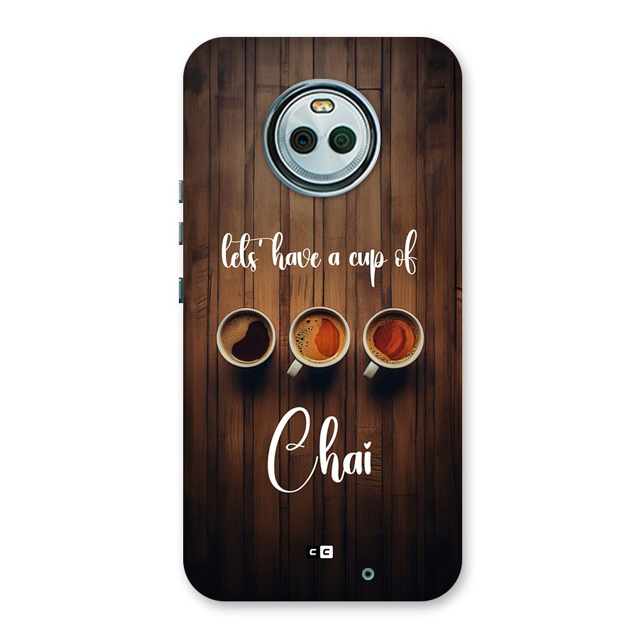Lets Have A Cup Of Chai Back Case for Moto X4