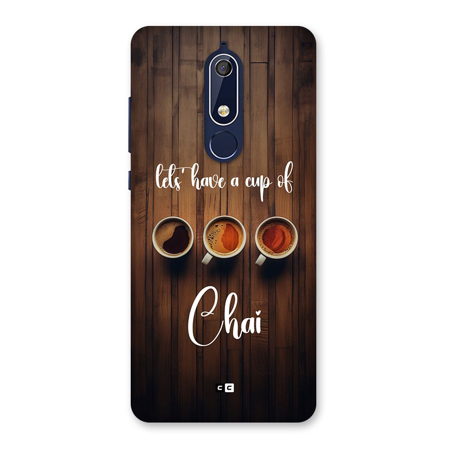 Lets Have A Cup Of Chai Back Case for Nokia 5.1