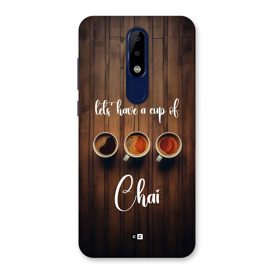Lets Have A Cup Of Chai Back Case for Nokia 5.1 Plus
