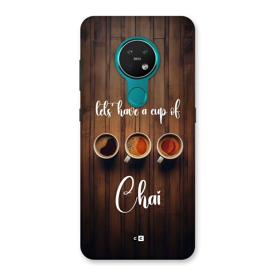 Lets Have A Cup Of Chai Back Case for Nokia 7.2