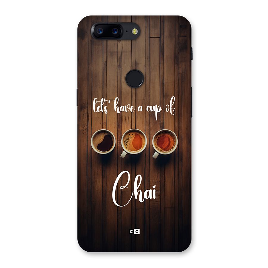 Lets Have A Cup Of Chai Back Case for OnePlus 5T