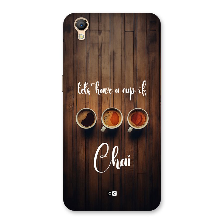 Lets Have A Cup Of Chai Back Case for Oppo A37