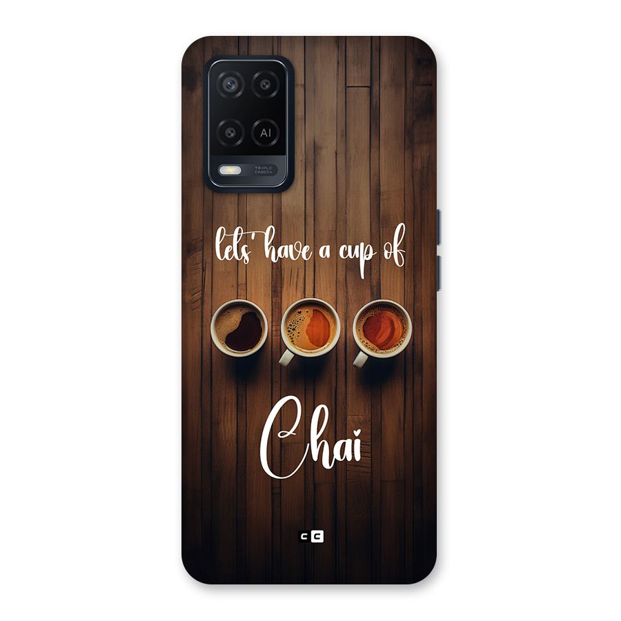 Lets Have A Cup Of Chai Back Case for Oppo A54