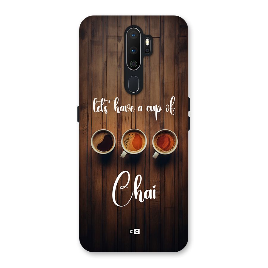 Lets Have A Cup Of Chai Back Case for Oppo A5 (2020)