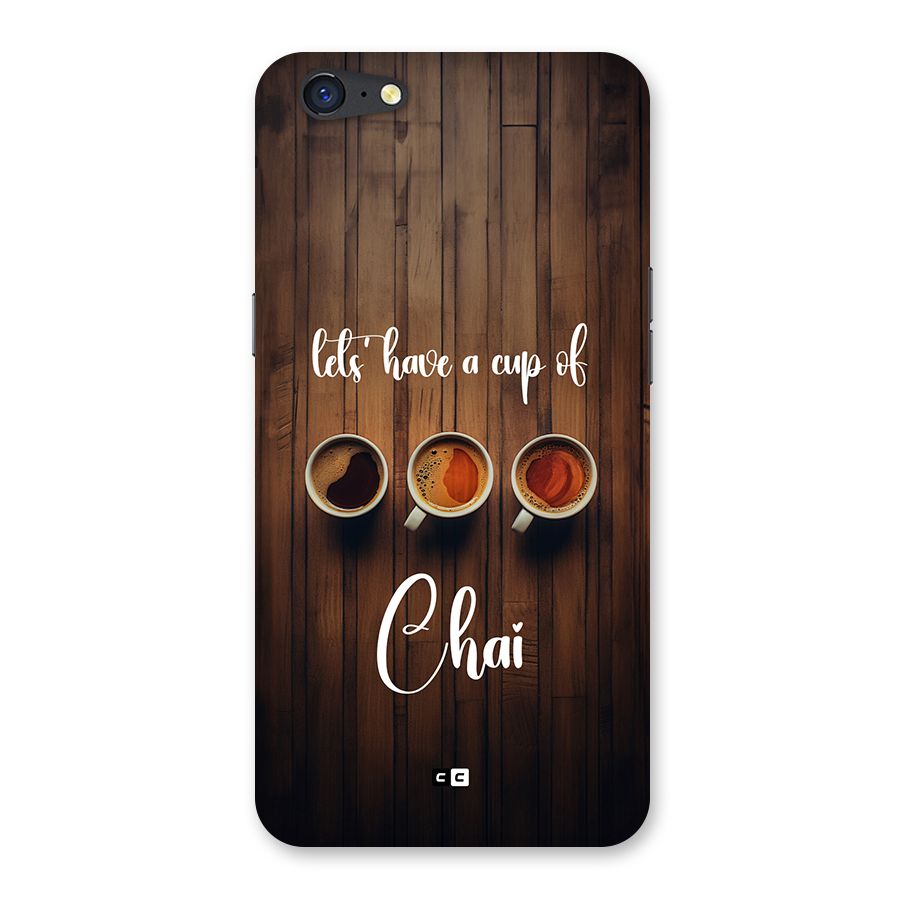 Lets Have A Cup Of Chai Back Case for Oppo A71
