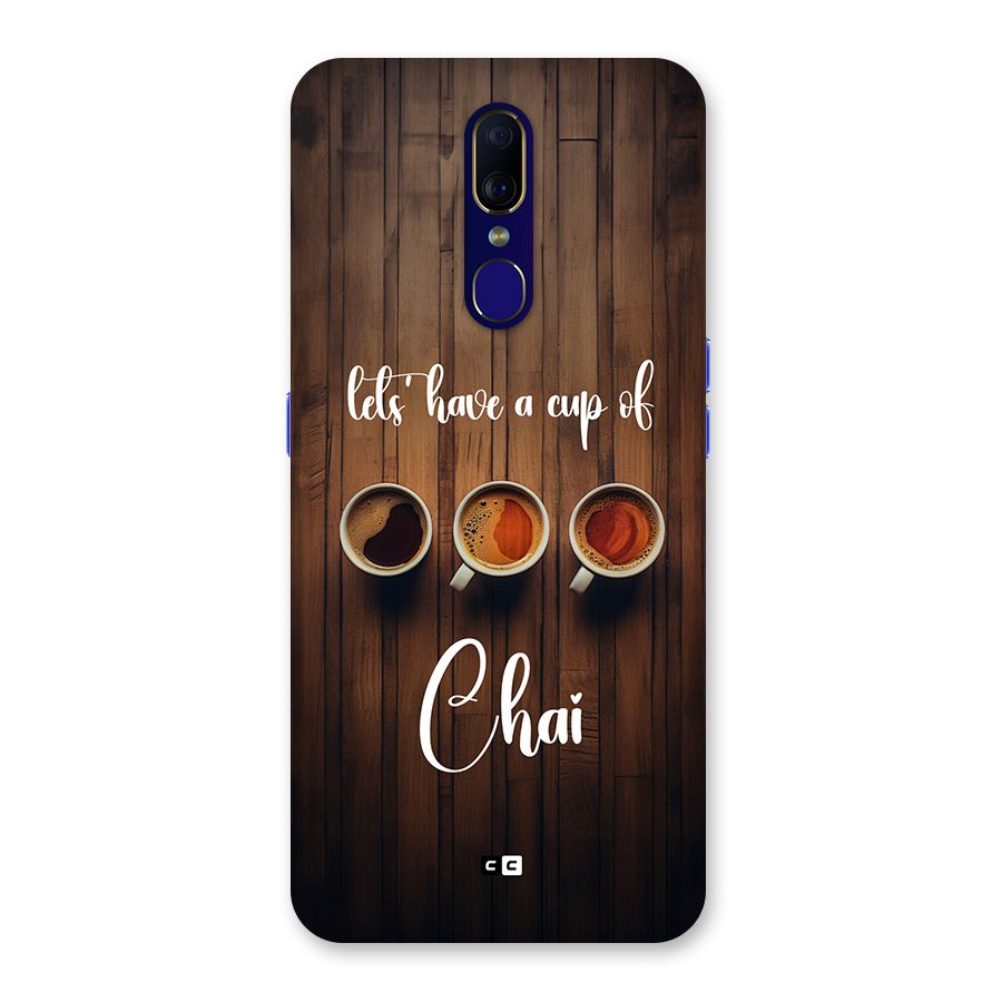 Lets Have A Cup Of Chai Back Case for Oppo A9