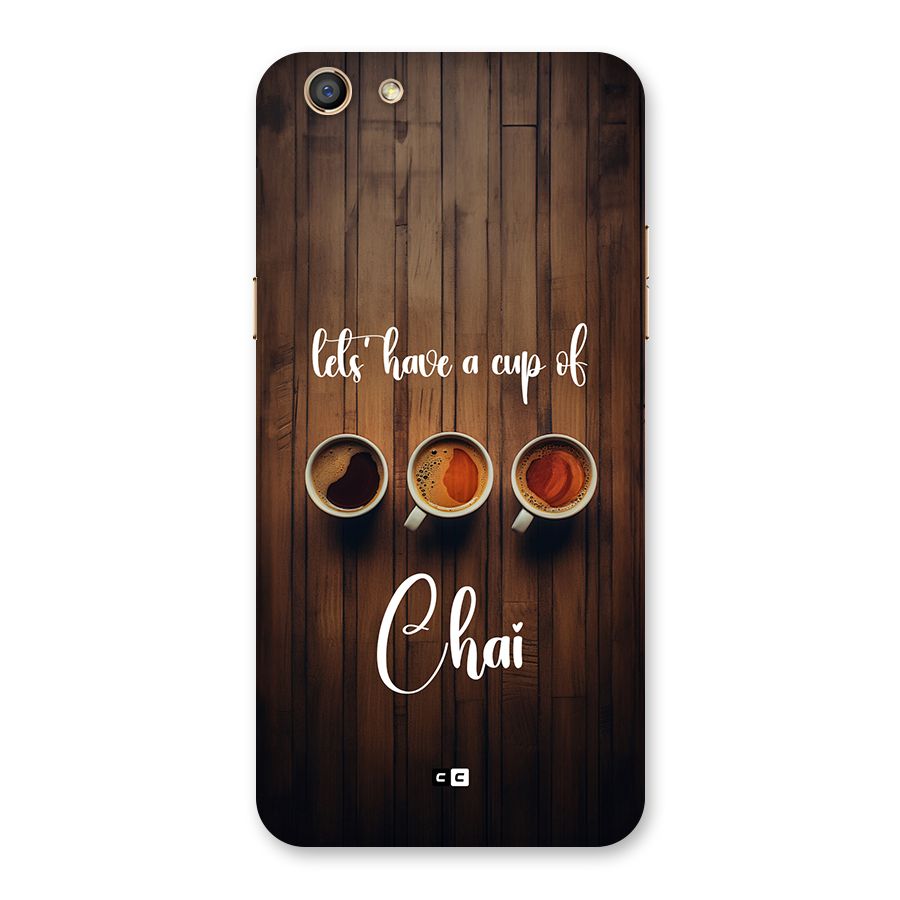 Lets Have A Cup Of Chai Back Case for Oppo F3