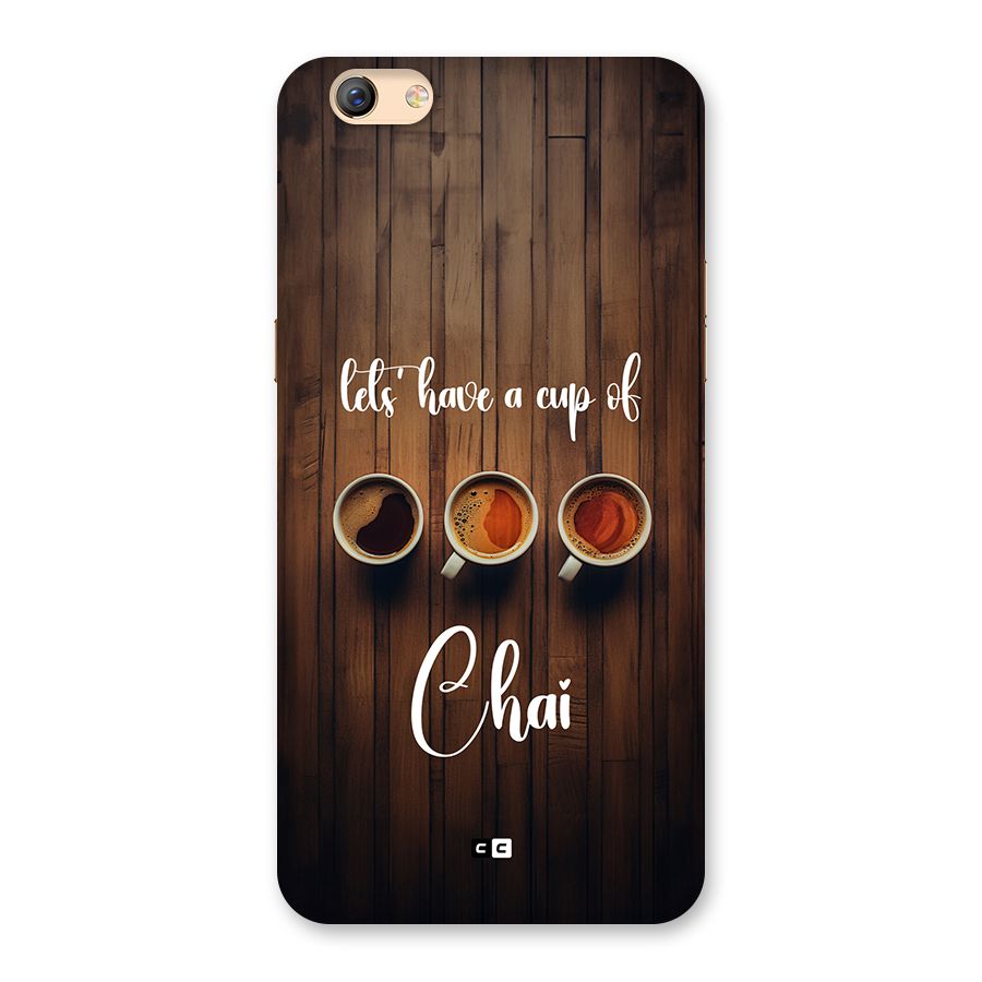 Lets Have A Cup Of Chai Back Case for Oppo F3 Plus